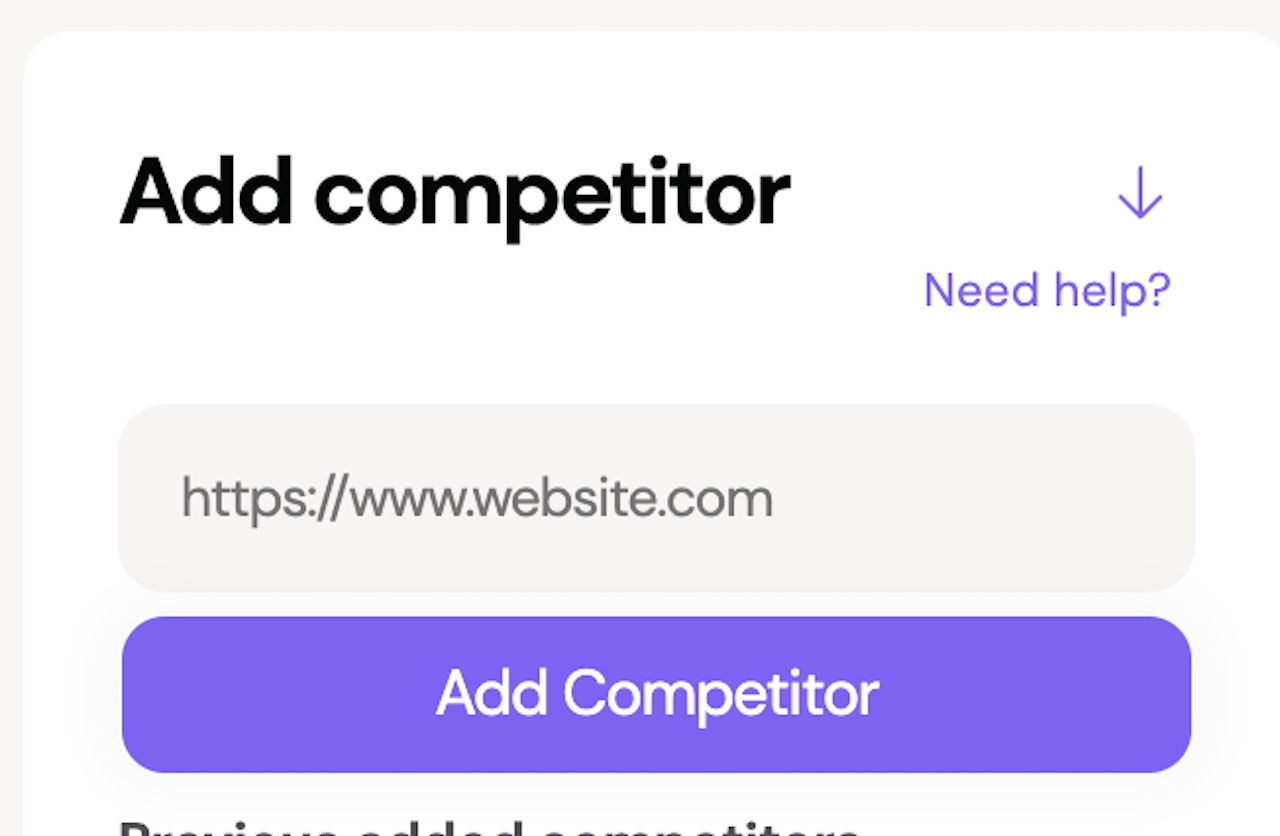 Adding Competitors In Hike SEO